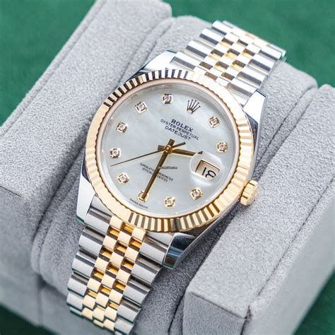 rolex datejust 41 two tone black|Rolex Datejust 41 smooth bezel.